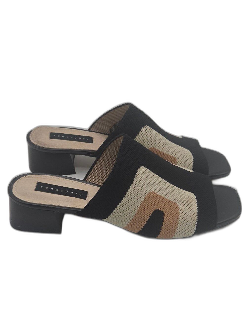 Sanctuary
Women's Rumble Square Toe Stretch Knit Block Heel Sandals Size 9